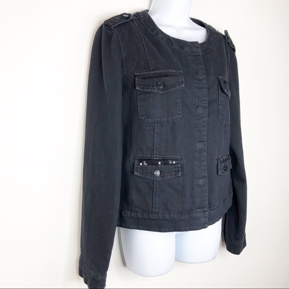 black denim jacket size 20